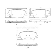 Колодки тормозные перед KIA CEED 12-/HYUNDAI I30 12- SAT