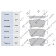Колодки тормозные зад HONDA CR-V RE SANGSIN BRAKE