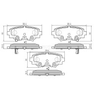 Колодки тормозные зад MAZDA 3 13- SAT